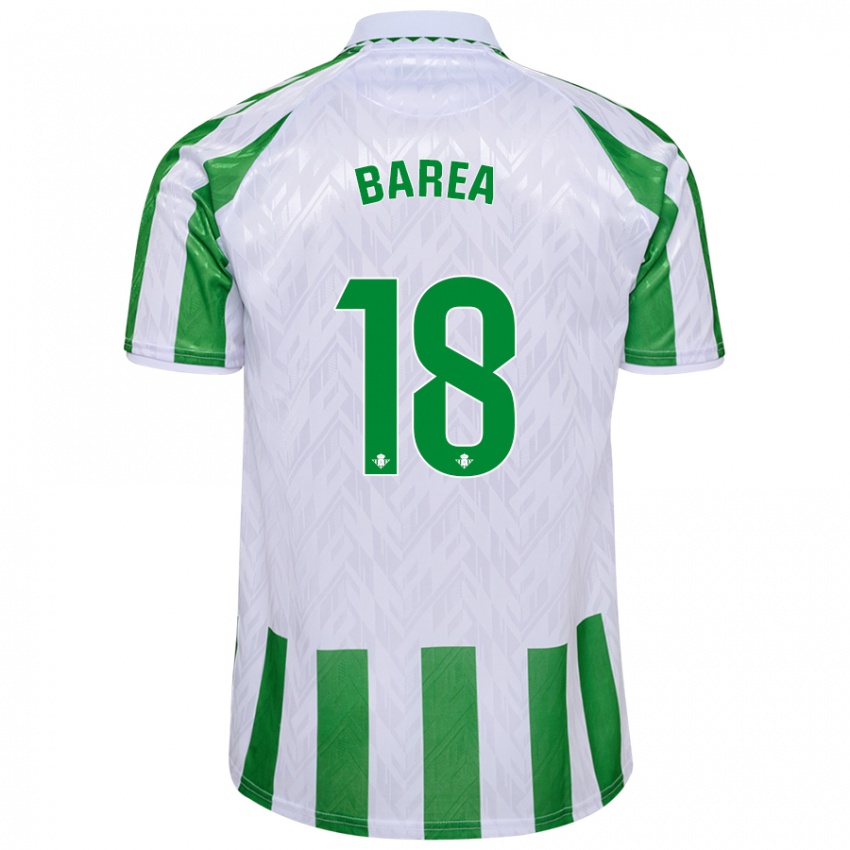 Kinderen Ismael Barea #18 Groen Witte Strepen Thuisshirt Thuistenue 2024/25 T-Shirt