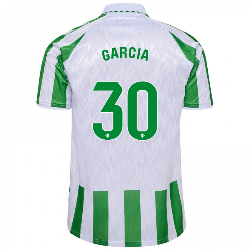 Kinderen Germán García #30 Groen Witte Strepen Thuisshirt Thuistenue 2024/25 T-Shirt