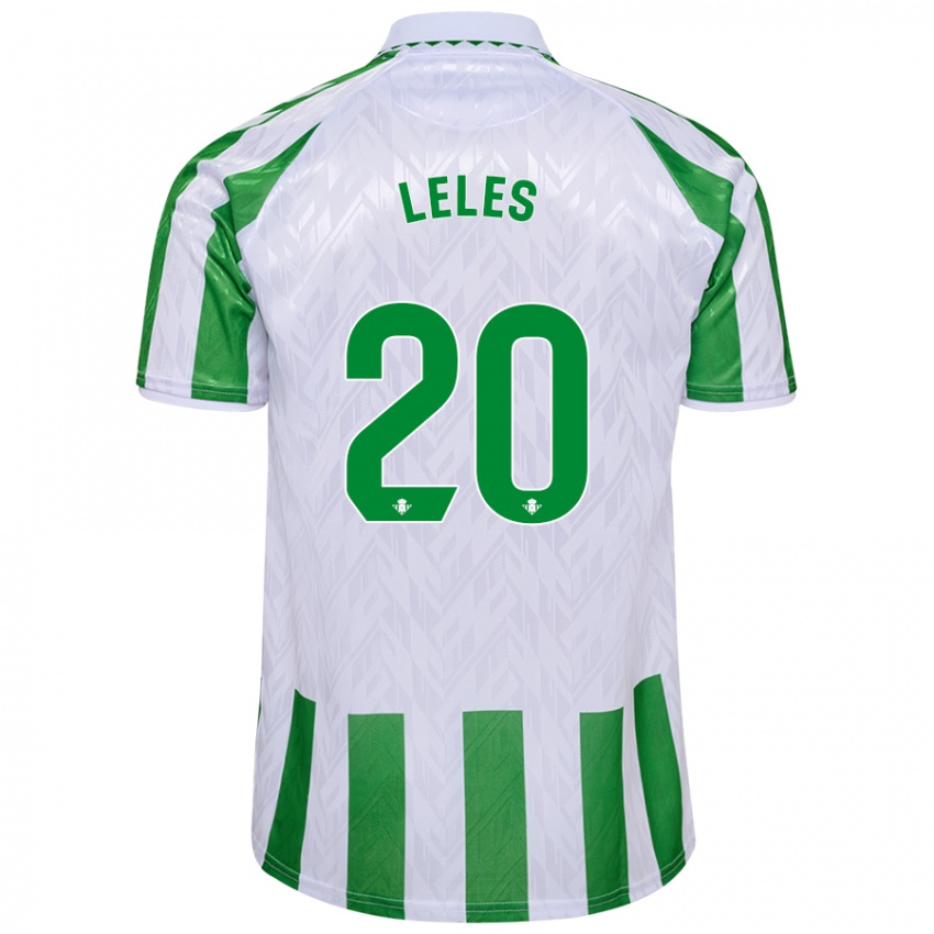 Kinderen María De Los Ángeles Carrión Egido #20 Groen Witte Strepen Thuisshirt Thuistenue 2024/25 T-Shirt