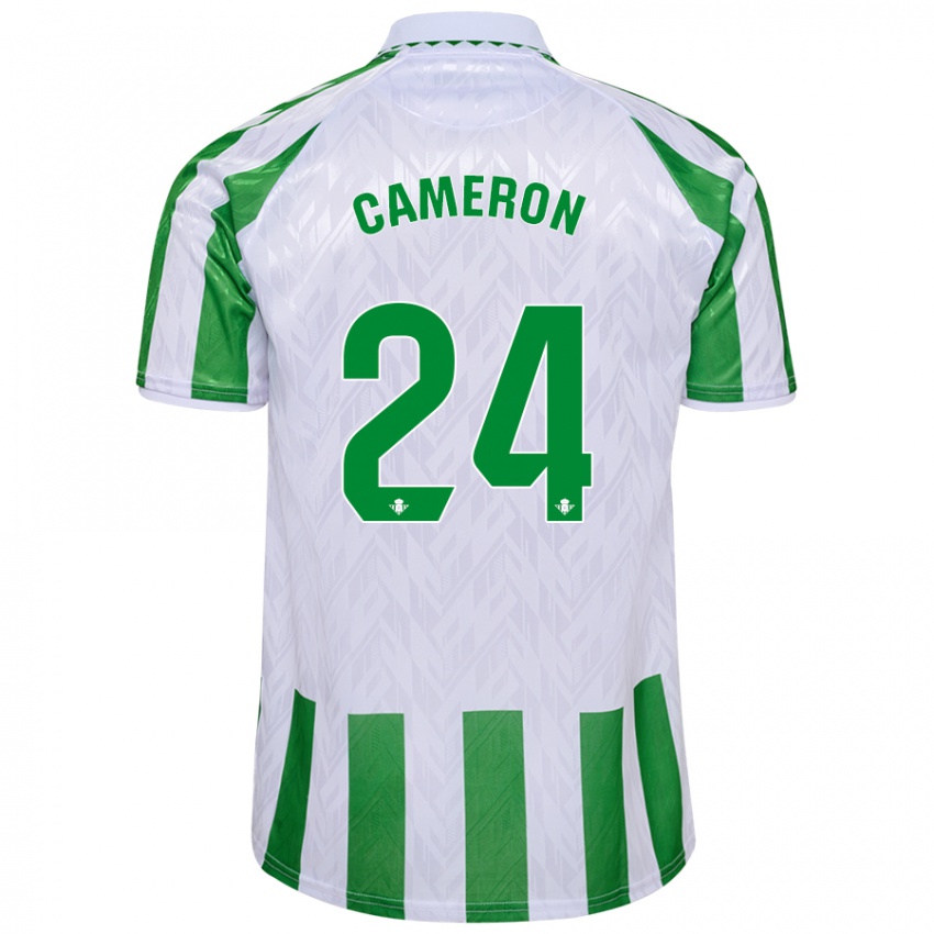 Kinderen Tiffany Devonna Cameron #24 Groen Witte Strepen Thuisshirt Thuistenue 2024/25 T-Shirt