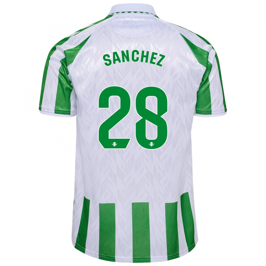 Kinderen Marina Sánchez #28 Groen Witte Strepen Thuisshirt Thuistenue 2024/25 T-Shirt