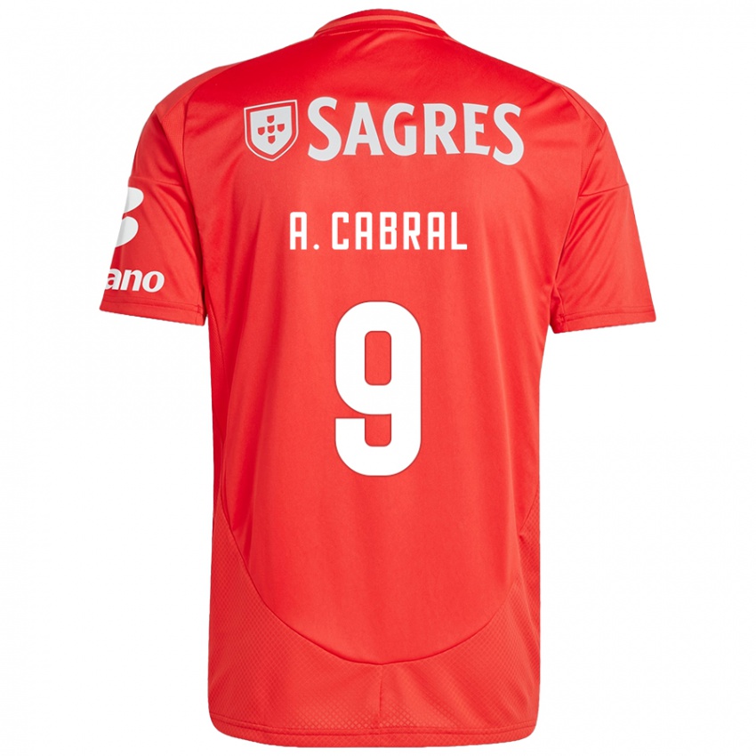 Kinderen Arthur Cabral #9 Rood Wit Thuisshirt Thuistenue 2024/25 T-Shirt