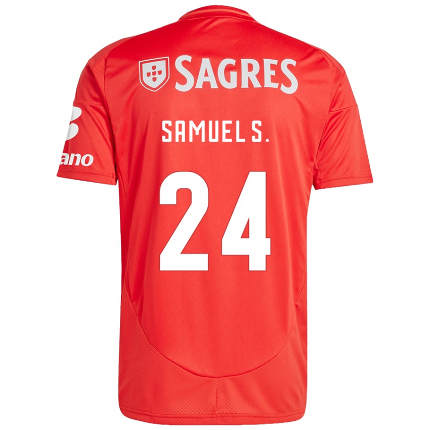 Kinderen Samuel Soares #24 Rood Wit Thuisshirt Thuistenue 2024/25 T-Shirt