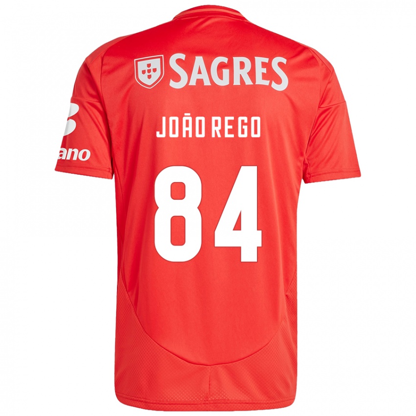 Kinderen João Rêgo #84 Rood Wit Thuisshirt Thuistenue 2024/25 T-Shirt