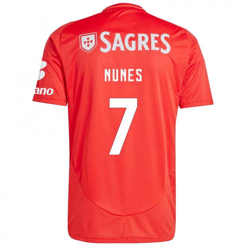 Kinderen Bernardo Nunes #7 Rood Wit Thuisshirt Thuistenue 2024/25 T-Shirt