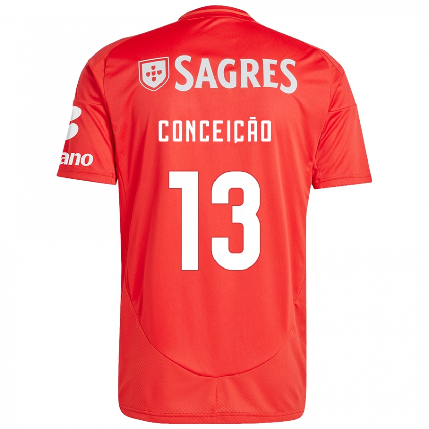 Kinderen João Conceição #13 Rood Wit Thuisshirt Thuistenue 2024/25 T-Shirt