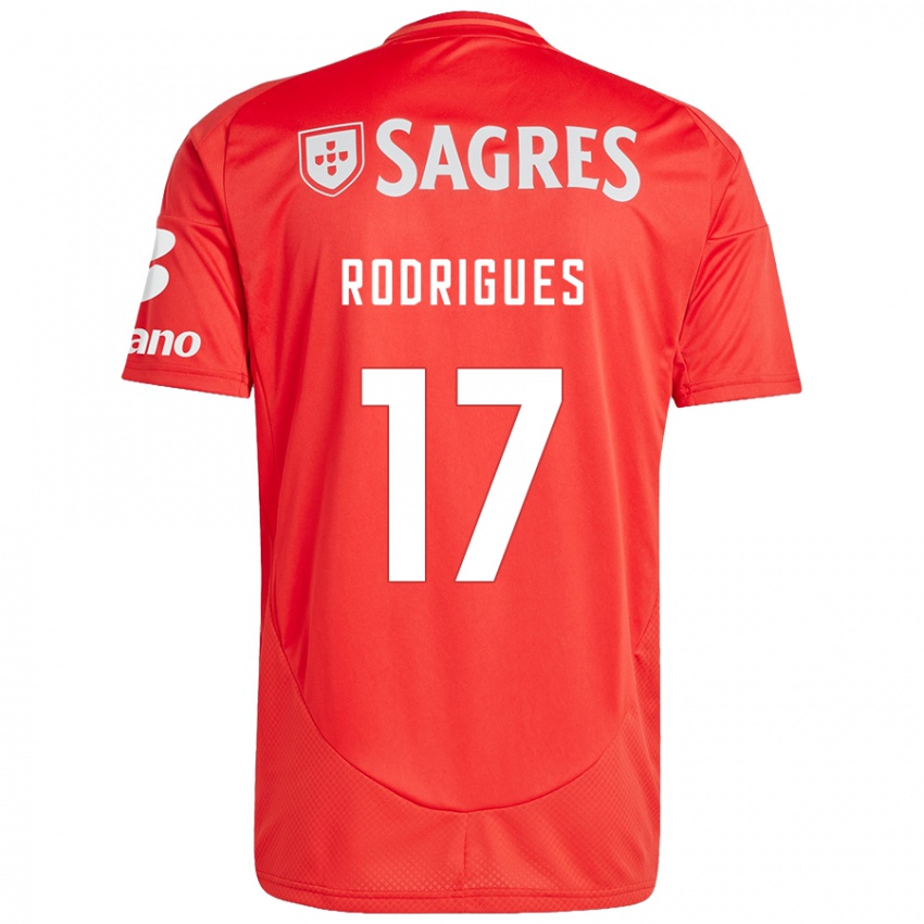 Kinderen Tiago Rodrigues #17 Rood Wit Thuisshirt Thuistenue 2024/25 T-Shirt