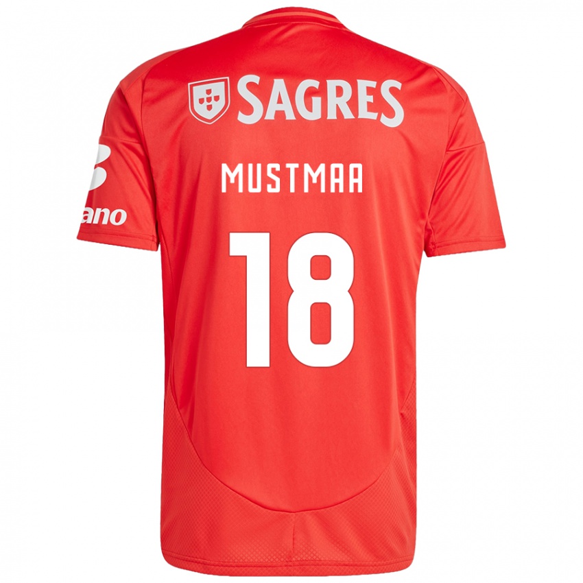 Kinderen Karel Mustmaa #18 Rood Wit Thuisshirt Thuistenue 2024/25 T-Shirt