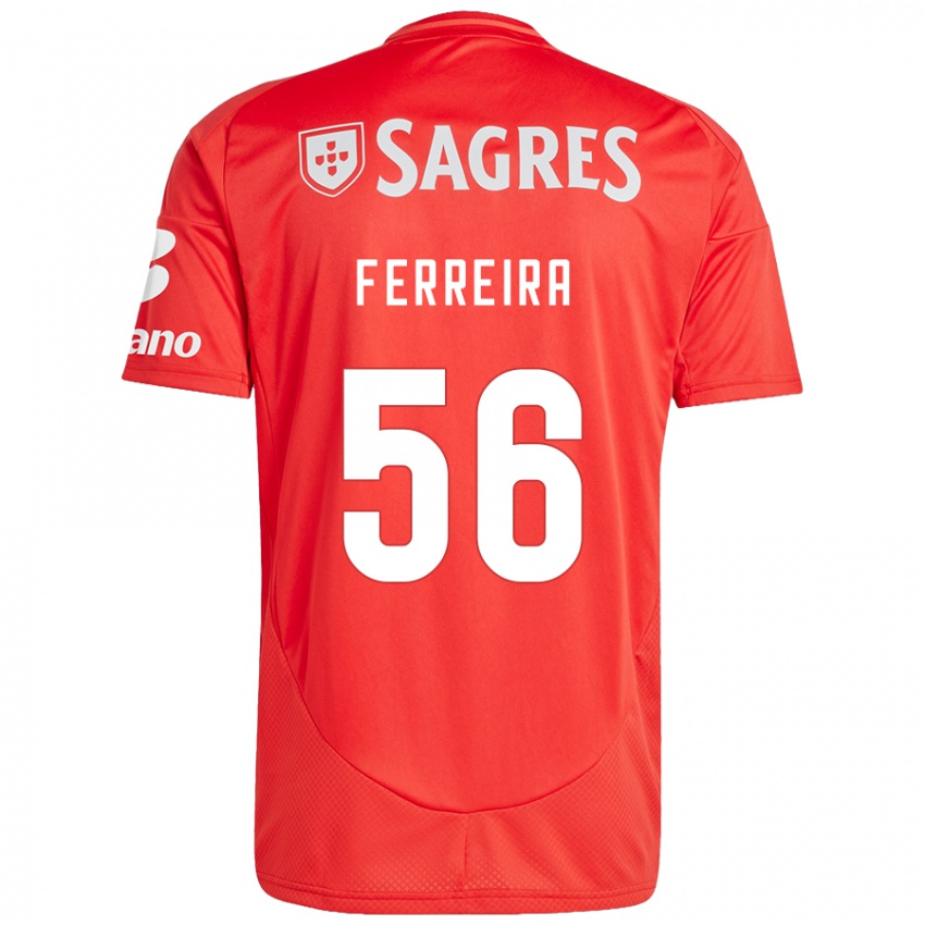 Kinderen Martim Ferreira #56 Rood Wit Thuisshirt Thuistenue 2024/25 T-Shirt