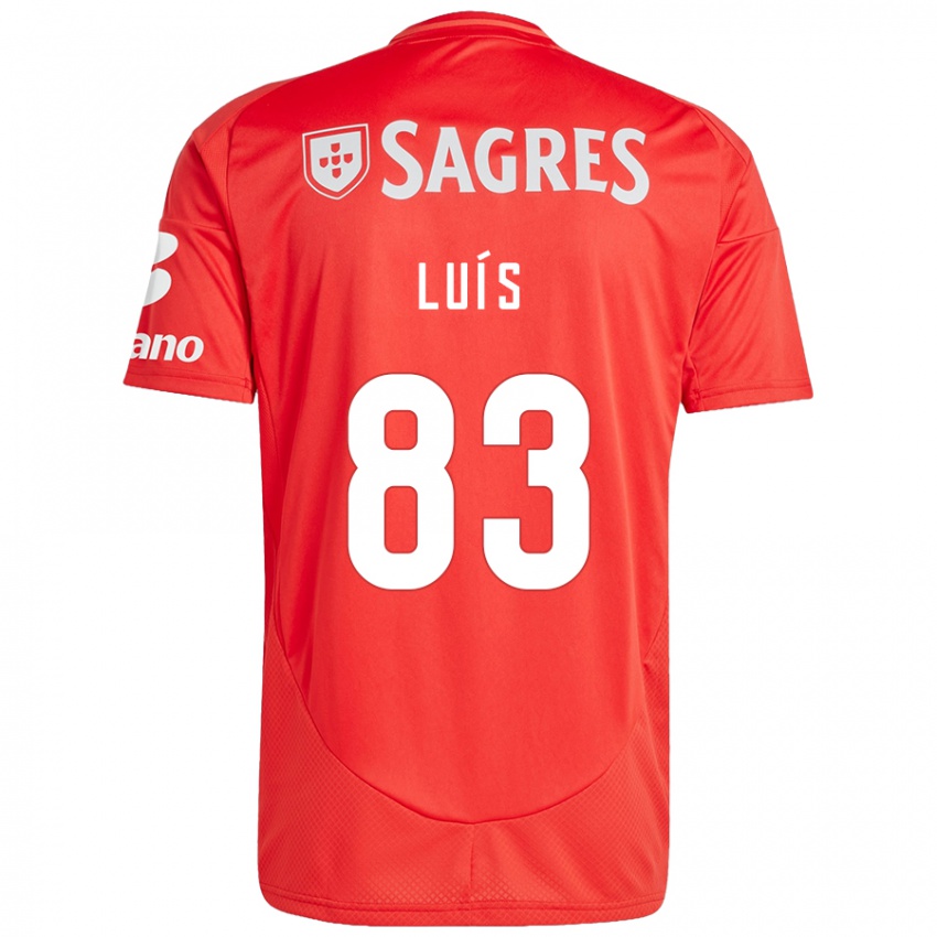 Kinderen Rafael Luís #83 Rood Wit Thuisshirt Thuistenue 2024/25 T-Shirt