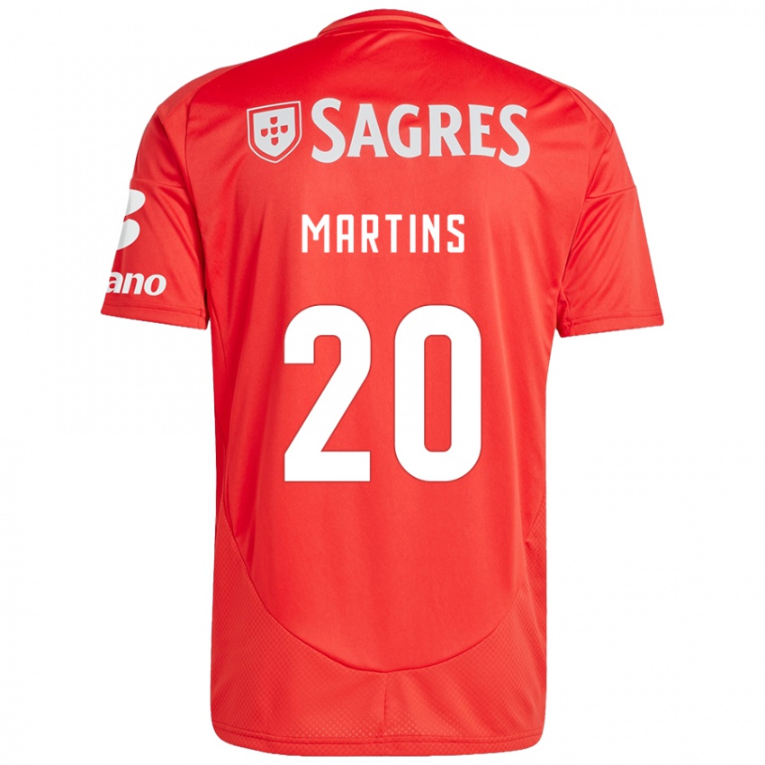 Kinderen Lara Martins #20 Rood Wit Thuisshirt Thuistenue 2024/25 T-Shirt