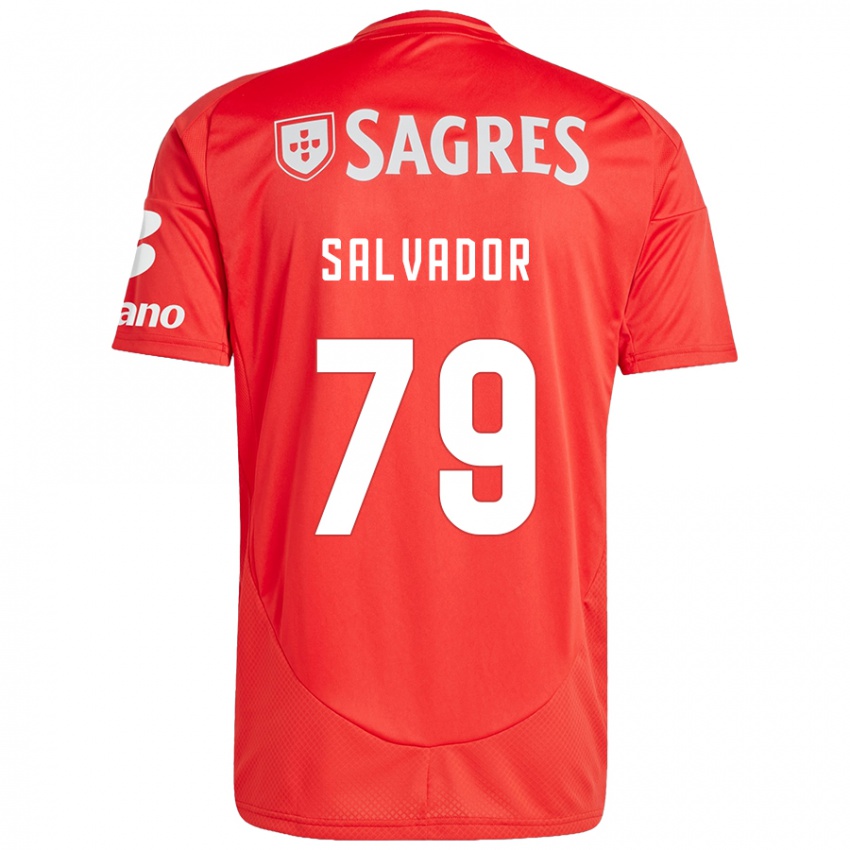 Kinderen Marta Salvador #79 Rood Wit Thuisshirt Thuistenue 2024/25 T-Shirt