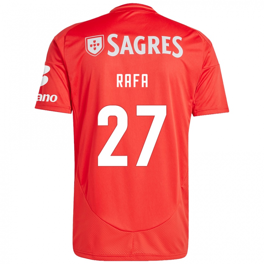 Kinderen Rafa #27 Rood Wit Thuisshirt Thuistenue 2024/25 T-Shirt