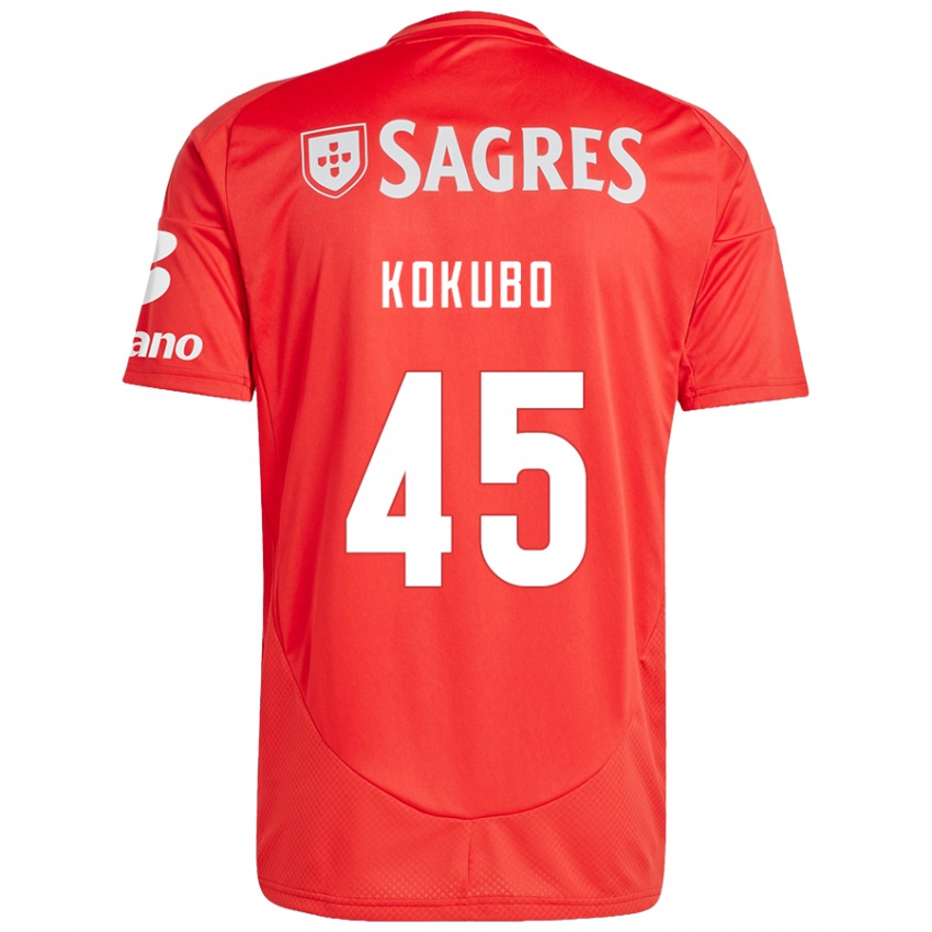 Kinderen Leo Kokubo #45 Rood Wit Thuisshirt Thuistenue 2024/25 T-Shirt