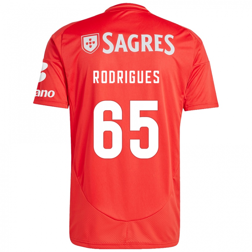 Kinderen Rafael Rodrigues #65 Rood Wit Thuisshirt Thuistenue 2024/25 T-Shirt