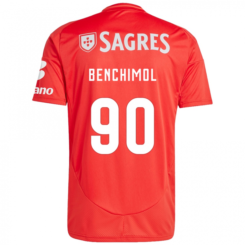 Kinderen Benchimol #90 Rood Wit Thuisshirt Thuistenue 2024/25 T-Shirt