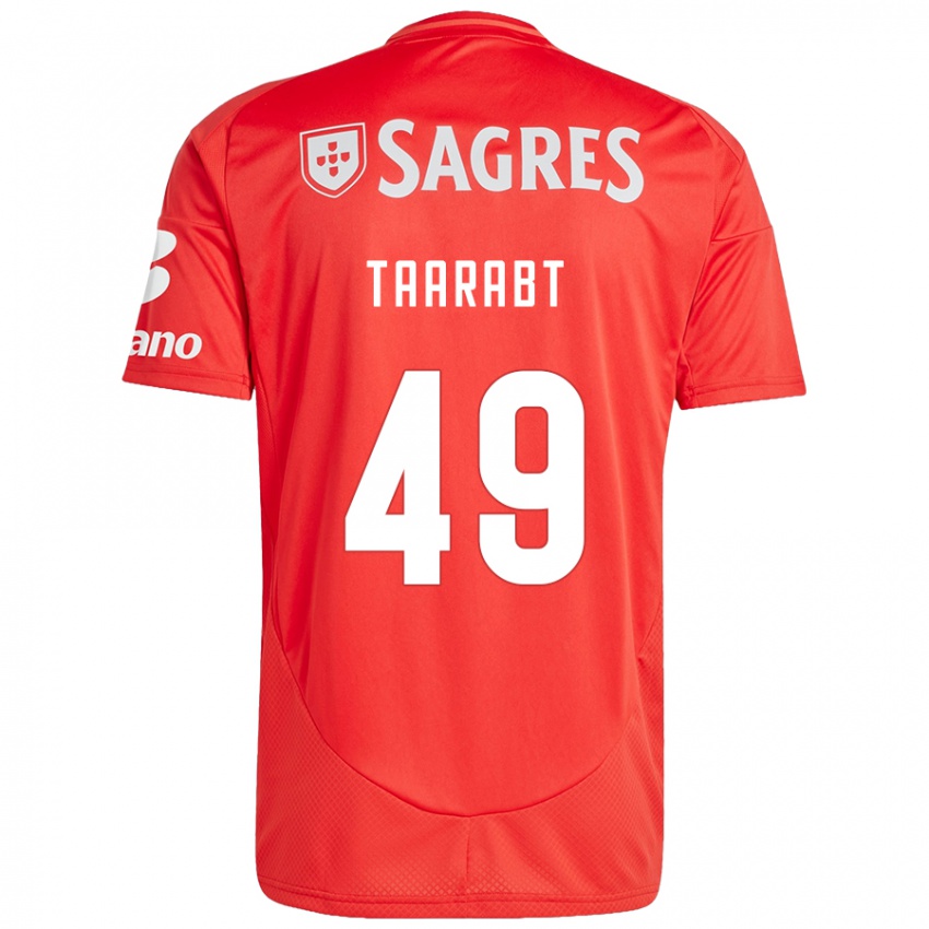 Kinderen Adel Taarabt #49 Rood Wit Thuisshirt Thuistenue 2024/25 T-Shirt