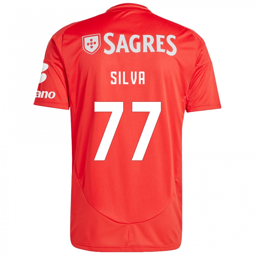 Kinderen Jessica Silva #77 Rood Wit Thuisshirt Thuistenue 2024/25 T-Shirt