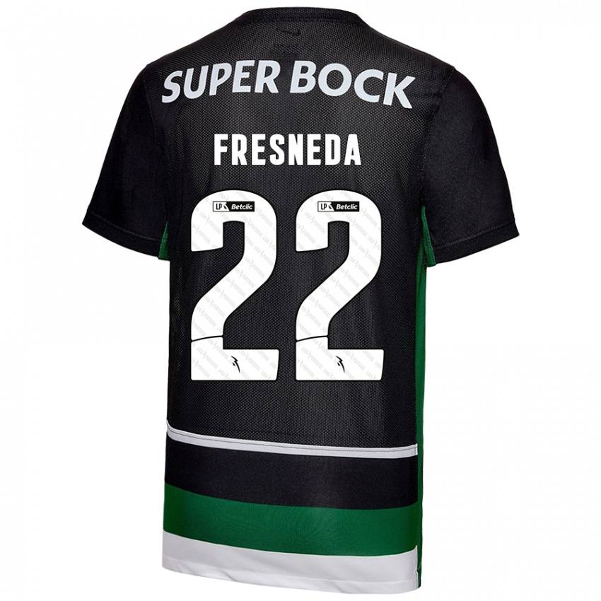 Kinderen Iván Fresneda #22 Zwart Wit Groen Thuisshirt Thuistenue 2024/25 T-Shirt