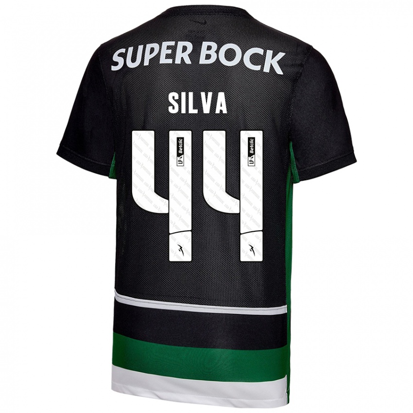 Kinderen Pedro Silva #44 Zwart Wit Groen Thuisshirt Thuistenue 2024/25 T-Shirt