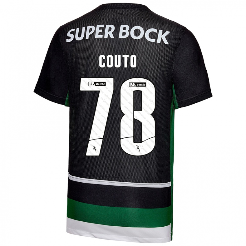 Kinderen Mauro Couto #78 Zwart Wit Groen Thuisshirt Thuistenue 2024/25 T-Shirt