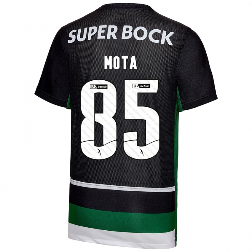 Kinderen Rafael Mota #85 Zwart Wit Groen Thuisshirt Thuistenue 2024/25 T-Shirt