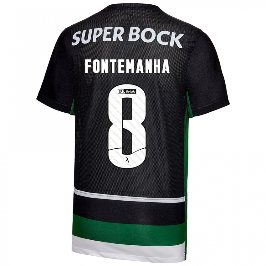 Kinderen Rita Fontemanha #8 Zwart Wit Groen Thuisshirt Thuistenue 2024/25 T-Shirt