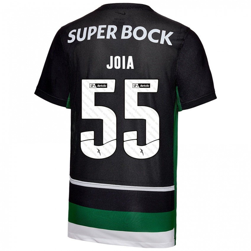 Kinderen Carolina Joia #55 Zwart Wit Groen Thuisshirt Thuistenue 2024/25 T-Shirt