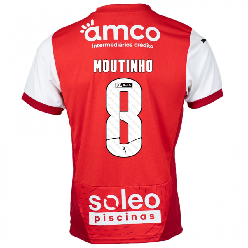 Kinderen João Moutinho #8 Rood Wit Thuisshirt Thuistenue 2024/25 T-Shirt