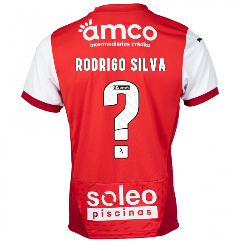 Kinderen Rodrigo Silva #0 Rood Wit Thuisshirt Thuistenue 2024/25 T-Shirt