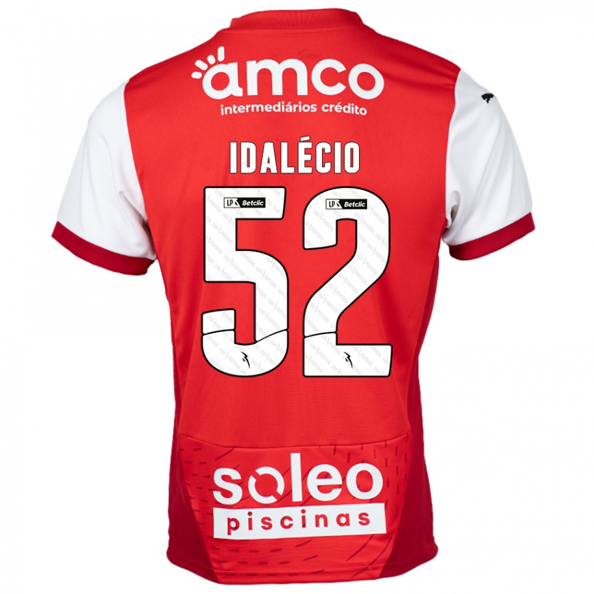 Kinderen Idalécio #52 Rood Wit Thuisshirt Thuistenue 2024/25 T-Shirt