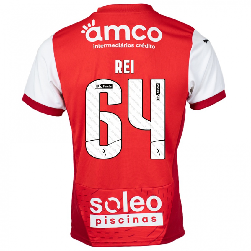 Kinderen Ricardo Rei #64 Rood Wit Thuisshirt Thuistenue 2024/25 T-Shirt