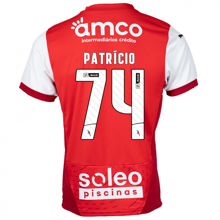 Kinderen Nuno Patrício #74 Rood Wit Thuisshirt Thuistenue 2024/25 T-Shirt