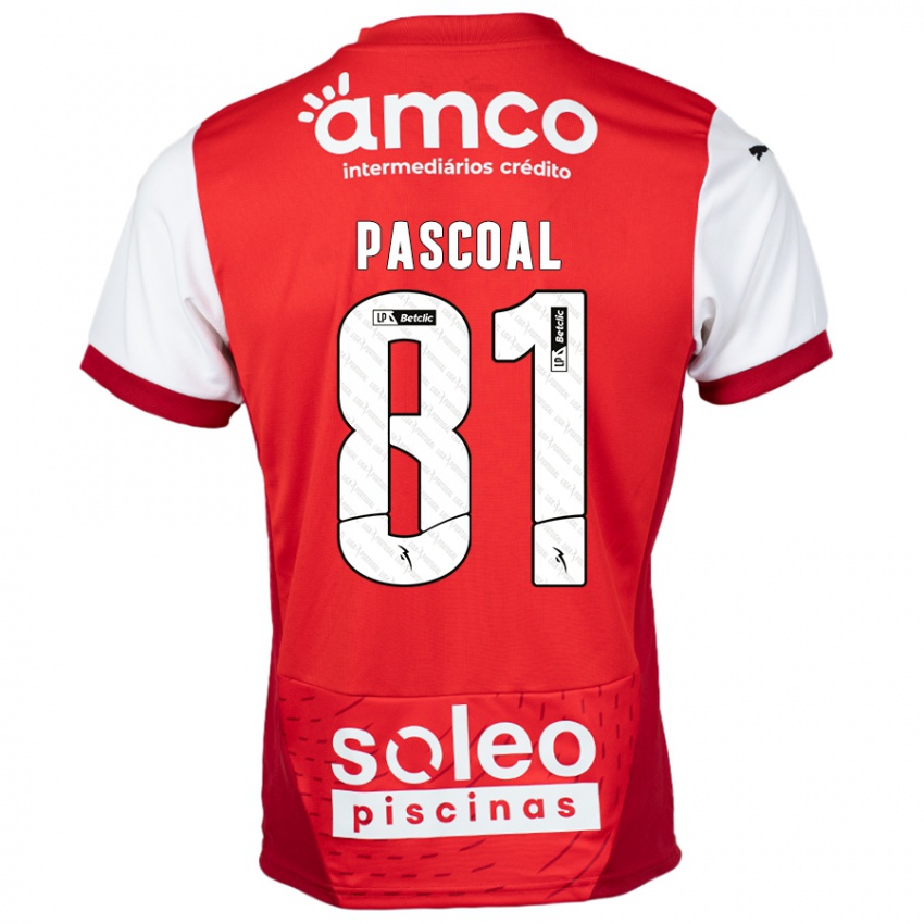 Kinderen Fodé Pascoal #81 Rood Wit Thuisshirt Thuistenue 2024/25 T-Shirt