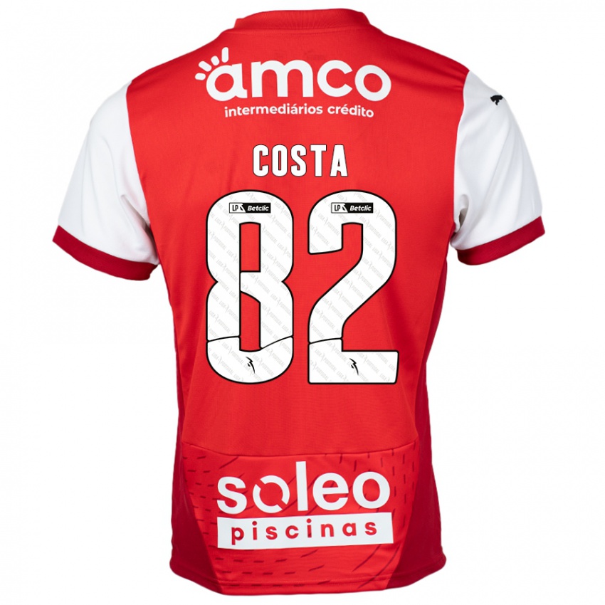 Kinderen Gui Costa #82 Rood Wit Thuisshirt Thuistenue 2024/25 T-Shirt