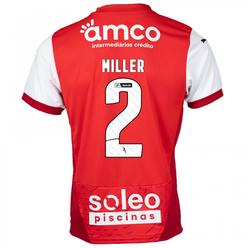 Kinderen Maria Miller #2 Rood Wit Thuisshirt Thuistenue 2024/25 T-Shirt