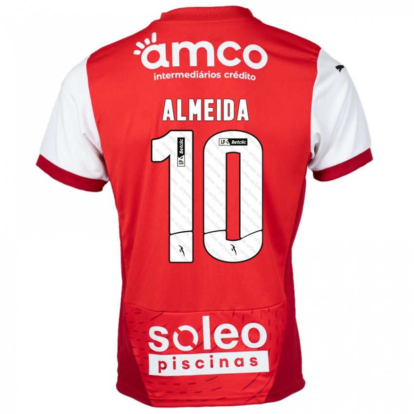 Kinderen Vitória Almeida #10 Rood Wit Thuisshirt Thuistenue 2024/25 T-Shirt