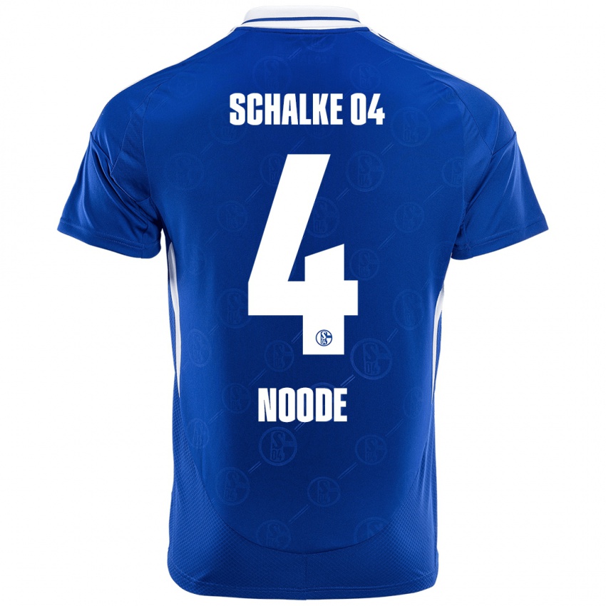 Kinderen Steve Noode #4 Koningsblauw Thuisshirt Thuistenue 2024/25 T-Shirt