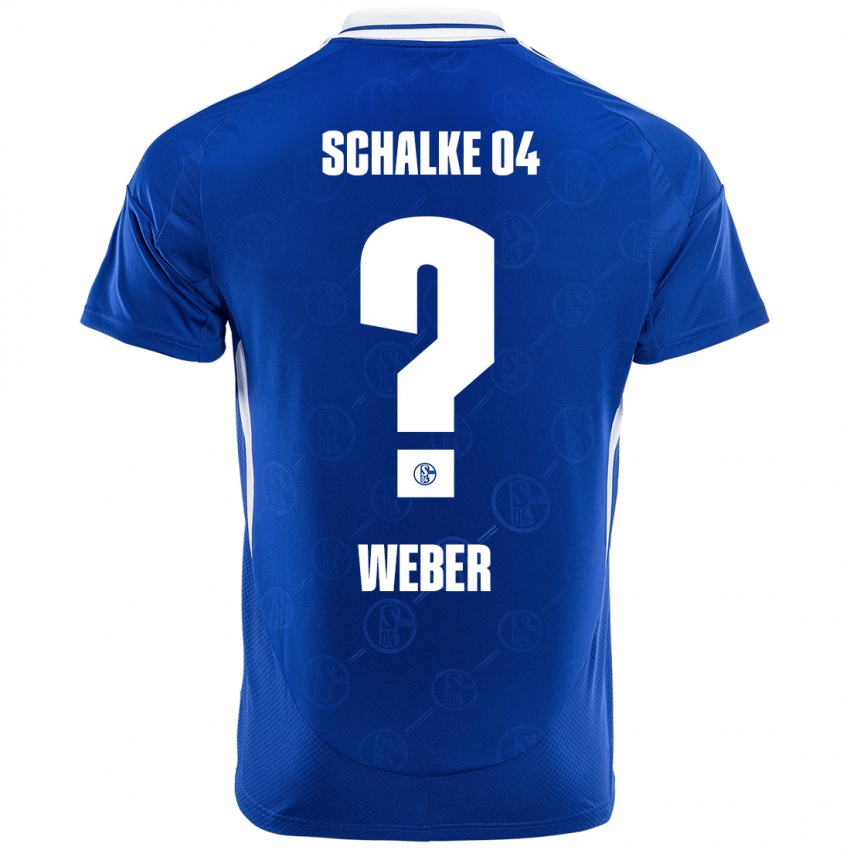 Kinderen Ben Weber #0 Koningsblauw Thuisshirt Thuistenue 2024/25 T-Shirt