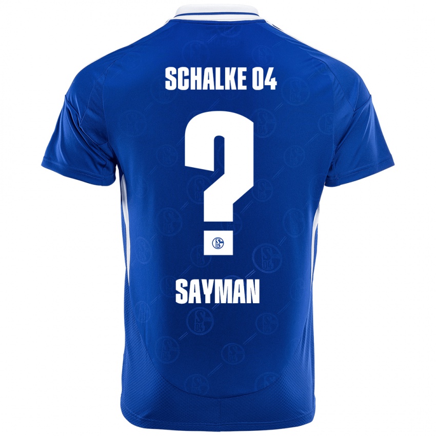 Kinderen Kayhan Sayman #0 Koningsblauw Thuisshirt Thuistenue 2024/25 T-Shirt