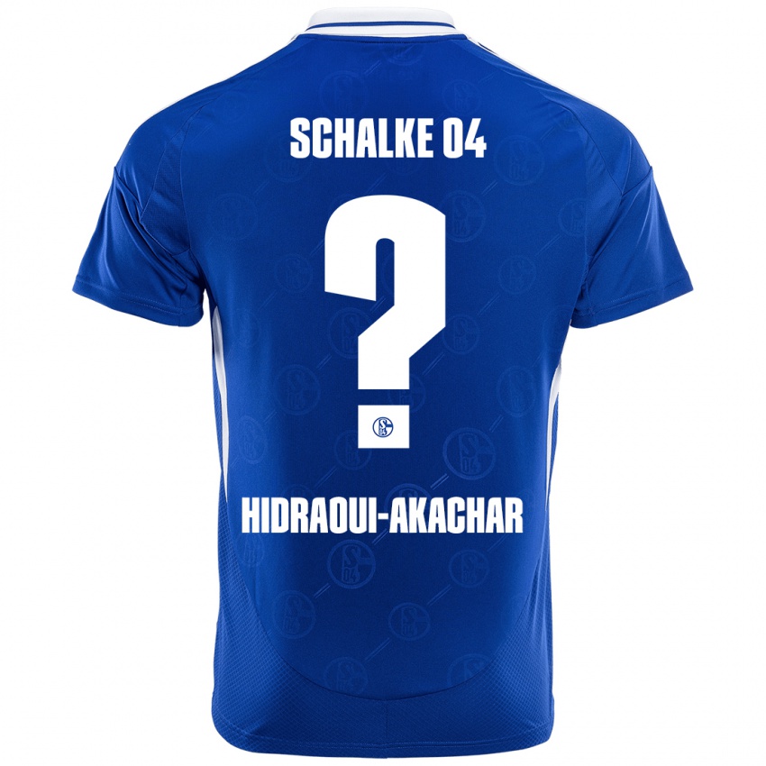 Kinderen Yassin Hidraoui-Akachar #0 Koningsblauw Thuisshirt Thuistenue 2024/25 T-Shirt