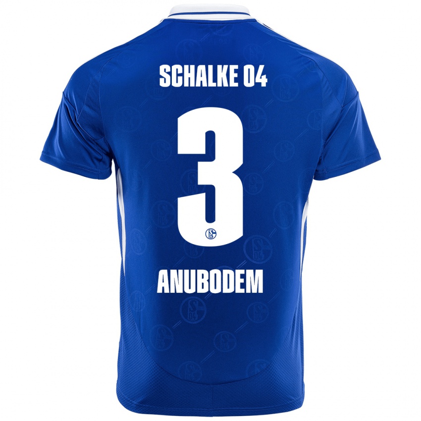 Kinderen Ngufor Anubodem #3 Koningsblauw Thuisshirt Thuistenue 2024/25 T-Shirt