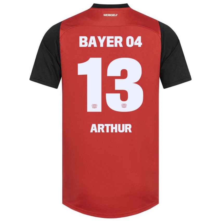 Kinderen Arthur #13 Rood Zwart Thuisshirt Thuistenue 2024/25 T-Shirt