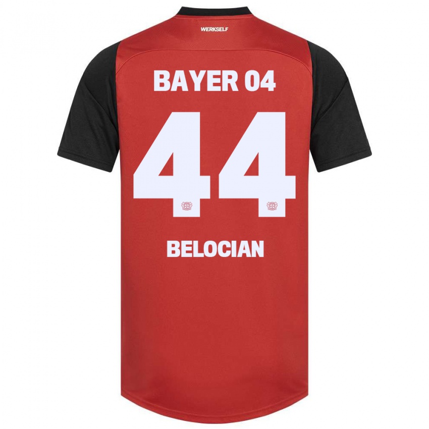 Kinderen Jeanuël Belocian #44 Rood Zwart Thuisshirt Thuistenue 2024/25 T-Shirt