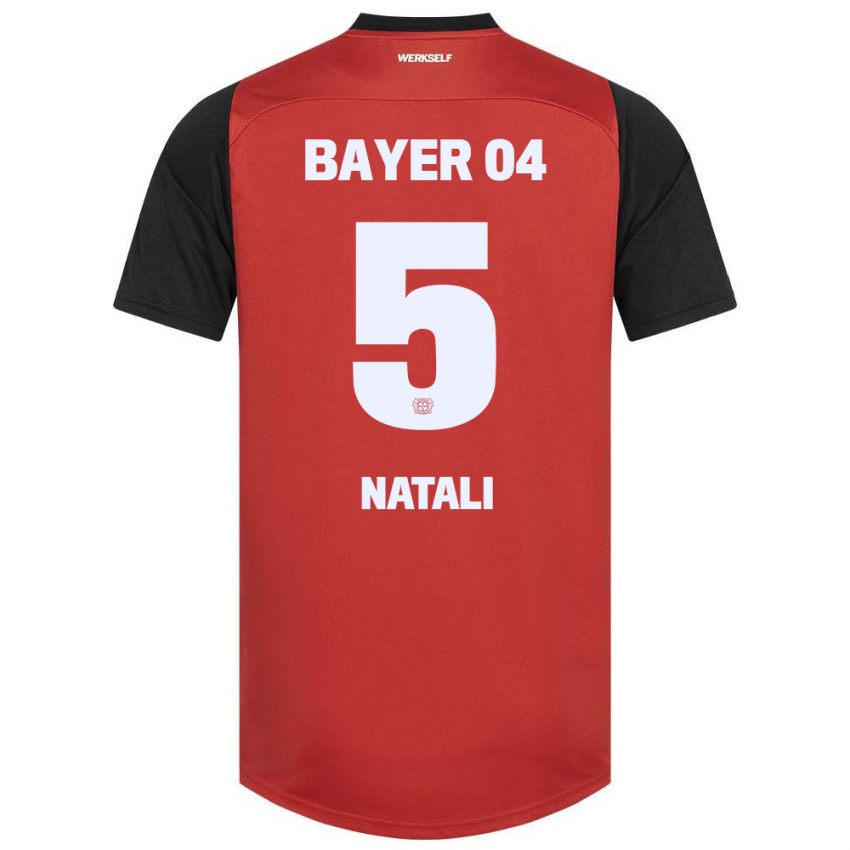 Kinderen Andrea Natali #5 Rood Zwart Thuisshirt Thuistenue 2024/25 T-Shirt