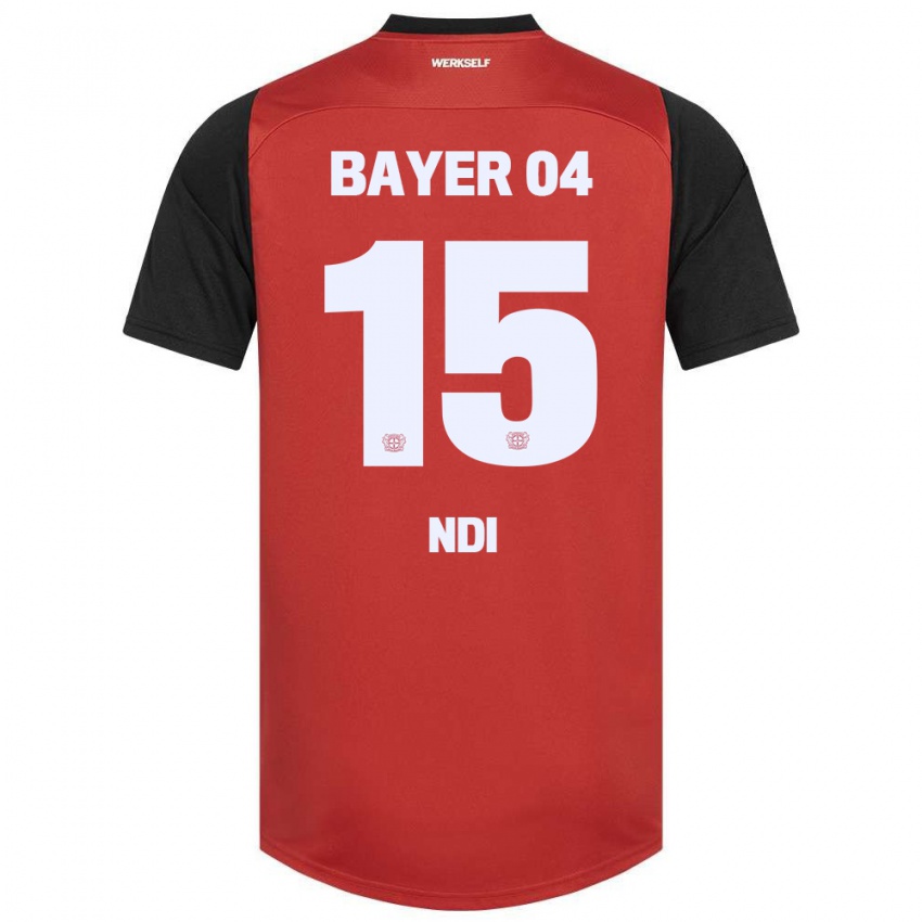 Kinderen Bradley Ndi #15 Rood Zwart Thuisshirt Thuistenue 2024/25 T-Shirt