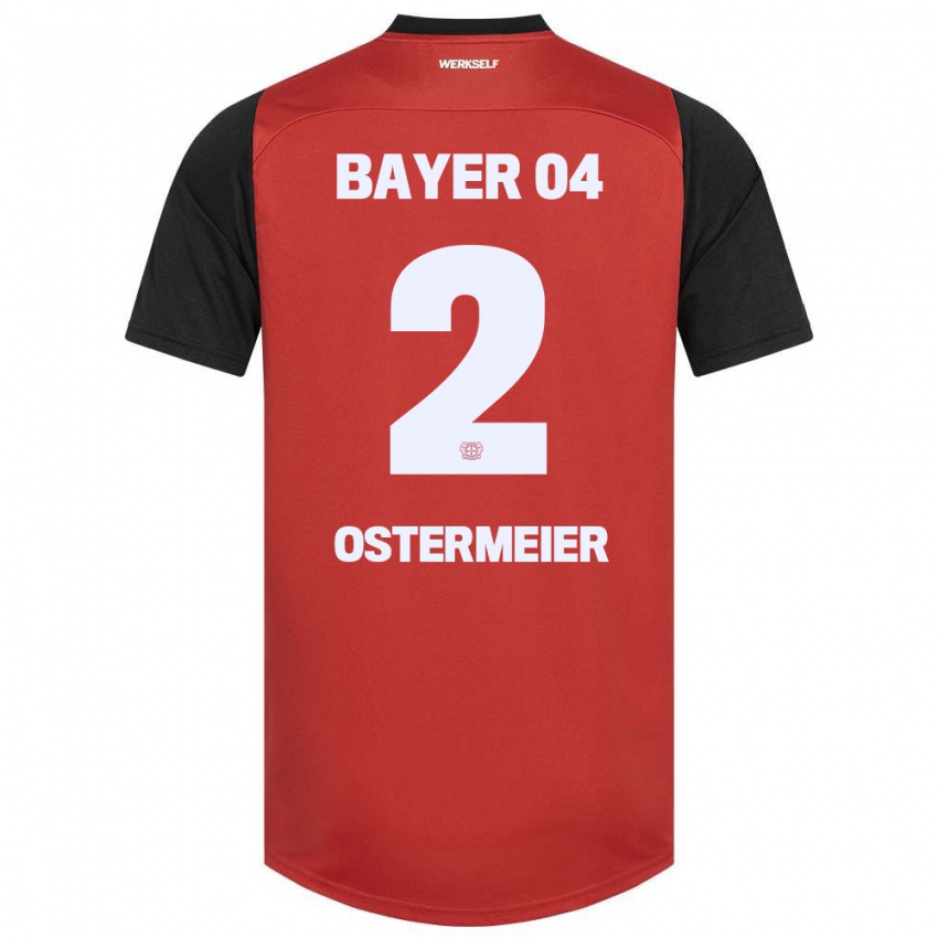 Kinderen Selina Ostermeier #2 Rood Zwart Thuisshirt Thuistenue 2024/25 T-Shirt