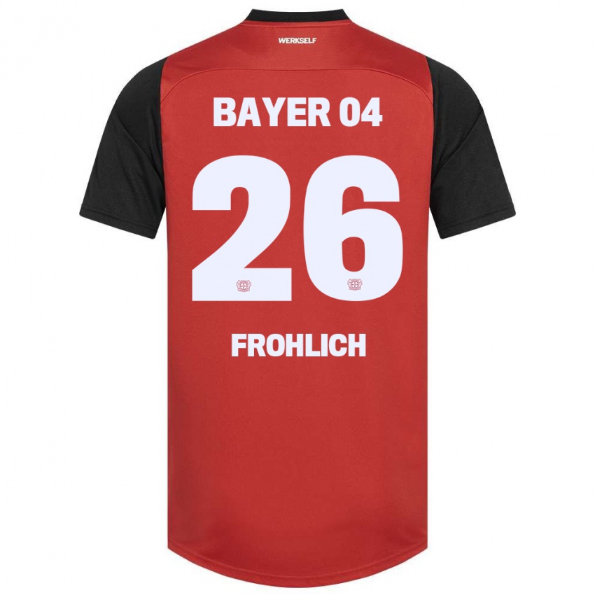 Kinderen Clara Fröhlich #26 Rood Zwart Thuisshirt Thuistenue 2024/25 T-Shirt