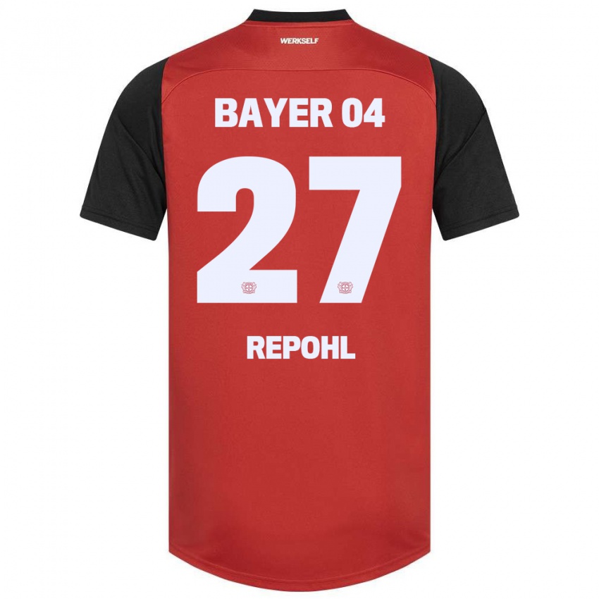 Kinderen Friederike Repohl #27 Rood Zwart Thuisshirt Thuistenue 2024/25 T-Shirt