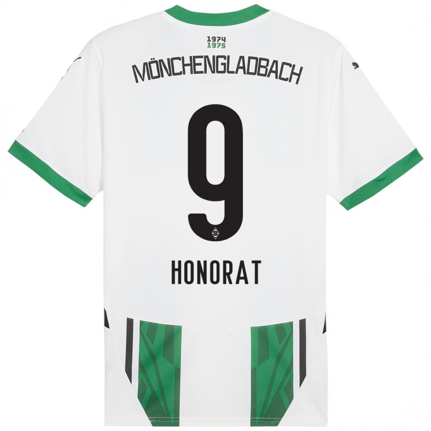 Kinderen Franck Honorat #9 Wit Groen Thuisshirt Thuistenue 2024/25 T-Shirt